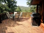 Upstairs open deck with BBQ grill